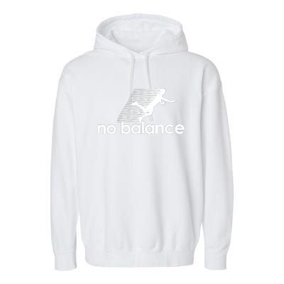 Funny Runner No Balance Garment-Dyed Fleece Hoodie