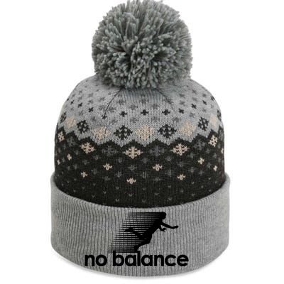 Funny Runner No Balance The Baniff Cuffed Pom Beanie