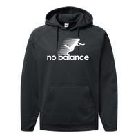 Funny Runner No Balance Performance Fleece Hoodie