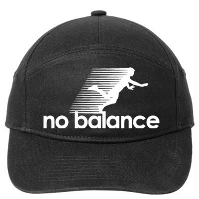 Funny Runner No Balance 7-Panel Snapback Hat