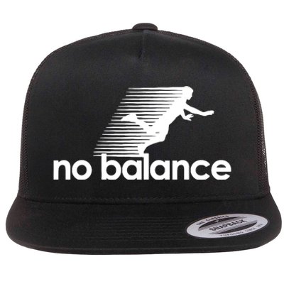 Funny Runner No Balance Flat Bill Trucker Hat