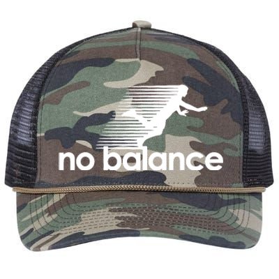 Funny Runner No Balance Retro Rope Trucker Hat Cap