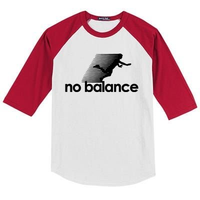 Funny Runner No Balance Kids Colorblock Raglan Jersey