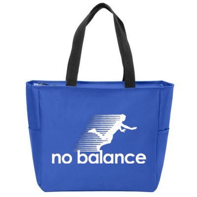 Funny Runner no balance  Zip Tote Bag