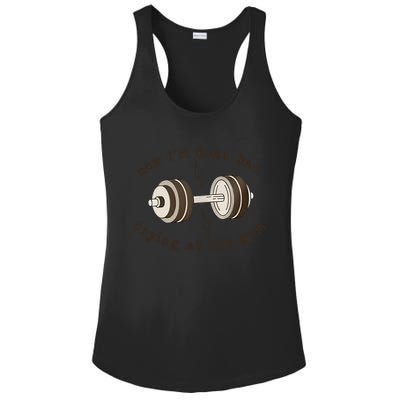 Funny Retro Now IM Down Bad Crying At The Gym Gift Ladies PosiCharge Competitor Racerback Tank