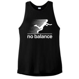 Funny Runner No Balance Ladies PosiCharge Tri-Blend Wicking Tank