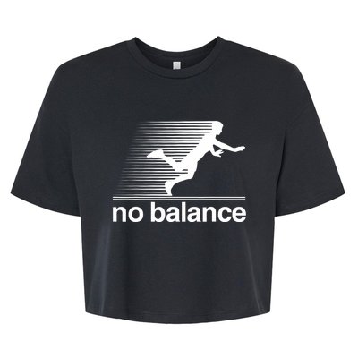 Funny Runner No Balance Bella+Canvas Jersey Crop Tee