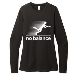 Funny Runner No Balance Womens CVC Long Sleeve Shirt