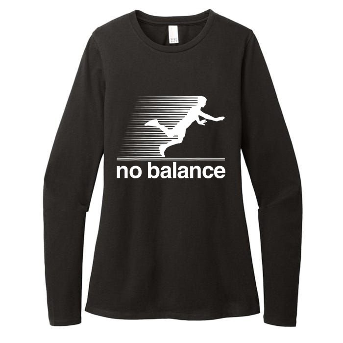 Funny Runner No Balance Womens CVC Long Sleeve Shirt