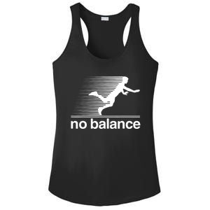 Funny Runner No Balance Ladies PosiCharge Competitor Racerback Tank