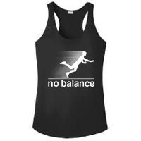 Funny Runner No Balance Ladies PosiCharge Competitor Racerback Tank