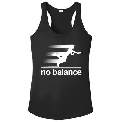 Funny Runner No Balance Ladies PosiCharge Competitor Racerback Tank