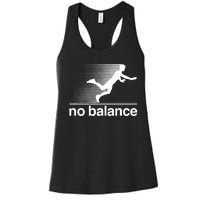 Funny Runner No Balance Women's Racerback Tank