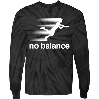 Funny Runner No Balance Tie-Dye Long Sleeve Shirt