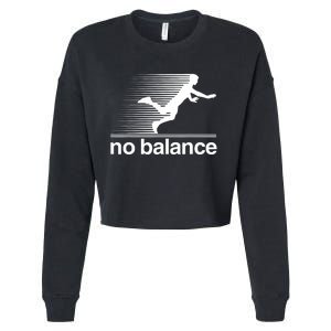 Funny Runner No Balance Cropped Pullover Crew