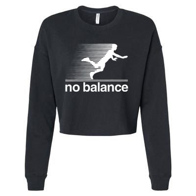 Funny Runner No Balance Cropped Pullover Crew