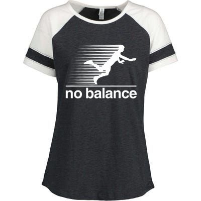 Funny Runner No Balance Enza Ladies Jersey Colorblock Tee