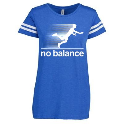 Funny Runner No Balance Enza Ladies Jersey Football T-Shirt