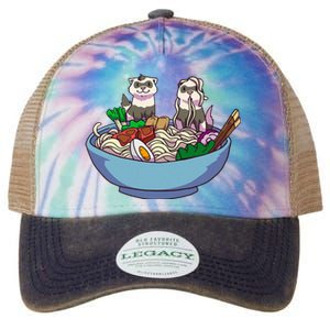 Ferret Ramen Noodles Anime Kawaii Japanese Otaku Gift Legacy Tie Dye Trucker Hat