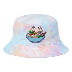 Ferret Ramen Noodles Anime Kawaii Japanese Otaku Gift Tie Dye Newport Bucket Hat