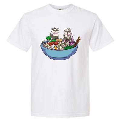 Ferret Ramen Noodles Anime Kawaii Japanese Otaku Gift Garment-Dyed Heavyweight T-Shirt