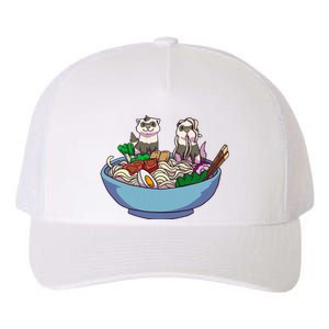 Ferret Ramen Noodles Anime Kawaii Japanese Otaku Gift Yupoong Adult 5-Panel Trucker Hat