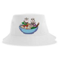 Ferret Ramen Noodles Anime Kawaii Japanese Otaku Gift Sustainable Bucket Hat