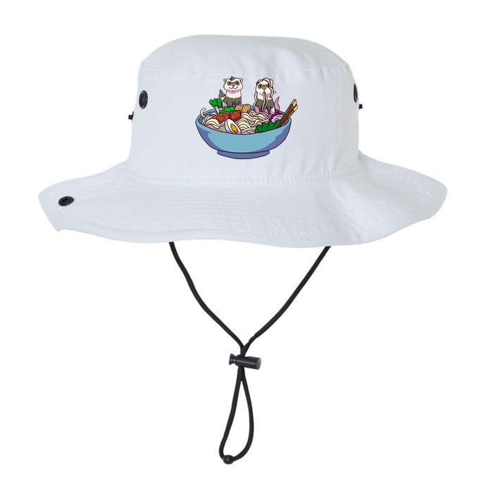 Ferret Ramen Noodles Anime Kawaii Japanese Otaku Gift Legacy Cool Fit Booney Bucket Hat