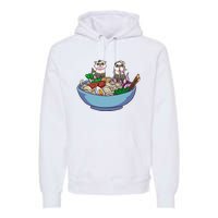 Ferret Ramen Noodles Anime Kawaii Japanese Otaku Gift Premium Hoodie