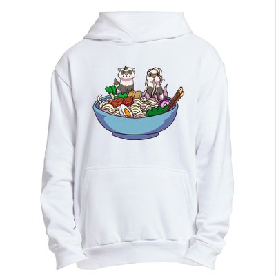 Ferret Ramen Noodles Anime Kawaii Japanese Otaku Gift Urban Pullover Hoodie