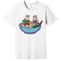 Ferret Ramen Noodles Anime Kawaii Japanese Otaku Gift Premium T-Shirt