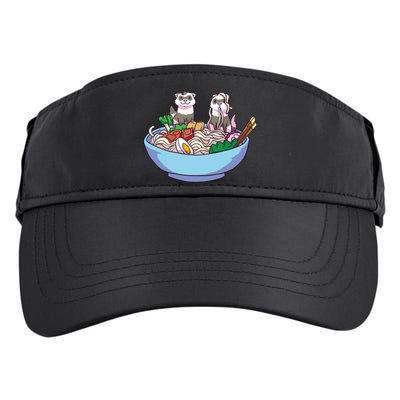 Ferret Ramen Noodles Anime Kawaii Japanese Otaku Gift Adult Drive Performance Visor