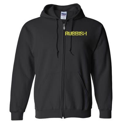 Funny Rubbish name Full Zip Hoodie