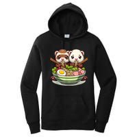 Ferret Ramen Noodle Japanese Kawaii Anime Gifts Women Women's Pullover Hoodie