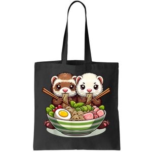 Ferret Ramen Noodle Japanese Kawaii Anime Gifts Women Tote Bag