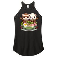 Ferret Ramen Noodle Japanese Kawaii Anime Gifts Women Women's Perfect Tri Rocker Tank