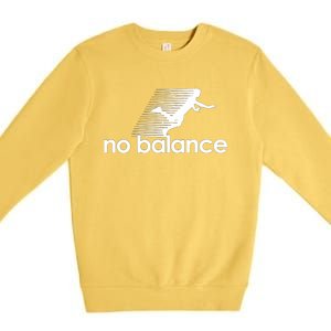 Funny Runner No Balance Premium Crewneck Sweatshirt