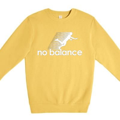 Funny Runner No Balance Premium Crewneck Sweatshirt