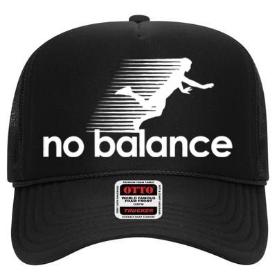 Funny Runner No Balance High Crown Mesh Back Trucker Hat