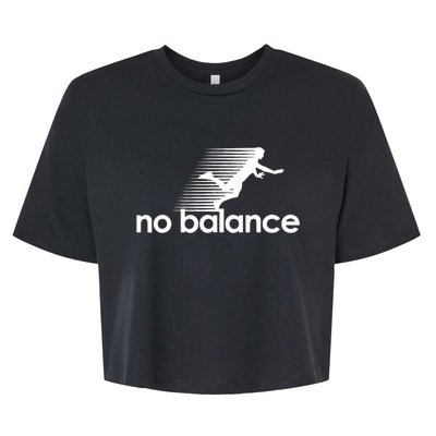 Funny Runner No Balance Bella+Canvas Jersey Crop Tee