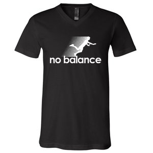 Funny Runner No Balance V-Neck T-Shirt