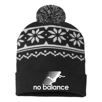 Funny Runner No Balance USA-Made Snowflake Beanie