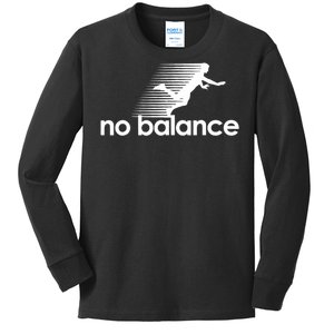 Funny Runner No Balance Kids Long Sleeve Shirt