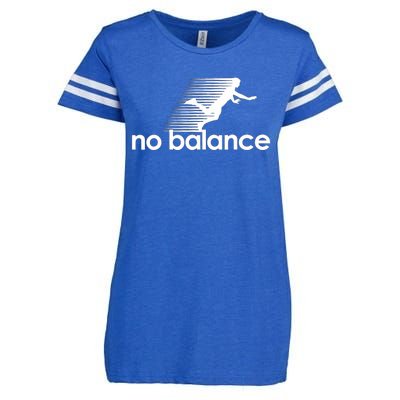 Funny Runner No Balance Enza Ladies Jersey Football T-Shirt