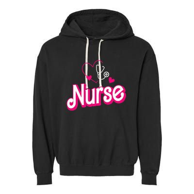 Funny Retro Nurse Gifts for Nurse Week Garment-Dyed Fleece Hoodie