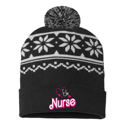 Funny Retro Nurse Gifts for Nurse Week USA-Made Snowflake Beanie