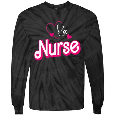 Funny Retro Nurse Gifts for Nurse Week Tie-Dye Long Sleeve Shirt