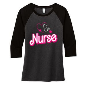 Funny Retro Nurse Gifts for Nurse Week Women's Tri-Blend 3/4-Sleeve Raglan Shirt