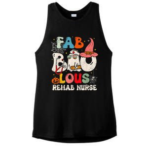 Faboolous Rehab Nurse Groovy Cute Halloween Spooky Season Ladies PosiCharge Tri-Blend Wicking Tank