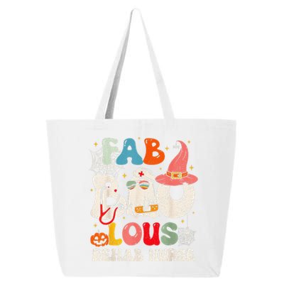 Faboolous Rehab Nurse Groovy Cute Halloween Spooky Season 25L Jumbo Tote